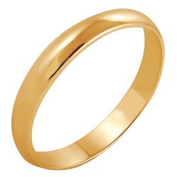 Z1-1030 Обручальное кольцо классическое шириной 3 мм.Золото 585