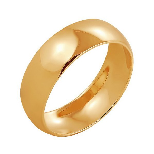 Z1-1060b Обручальное кольцо бухтированной шириной 6 мм.Золото 585. 