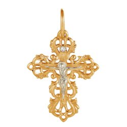z3-7984 Православный крест. Золото 585.