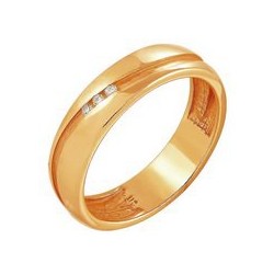 z1-8114k Обручальное кольцо с бриллиантами.Золото 585.
