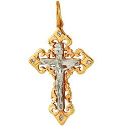 z3-263 Православный крест. Золото 585.