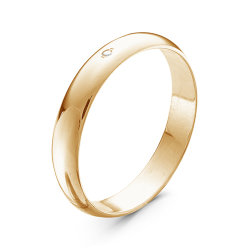 Z1-1040k Обручальное кольцо шириной 4 мм с бриллиантом.Золото 585.