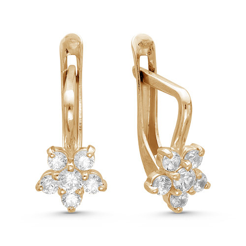 Детские серьги из золота с фианитами С13211863 The Jeweller - Серьги - купить по