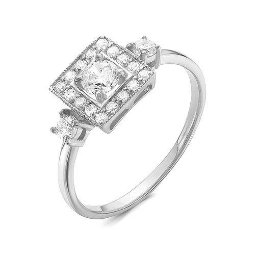z1-9256 Кольцо с фианитами. Серебро 925. 