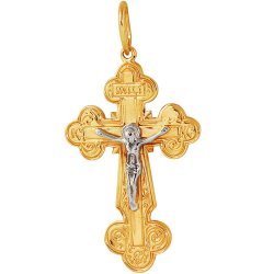 z3-264 Православный крест. Золото 585.