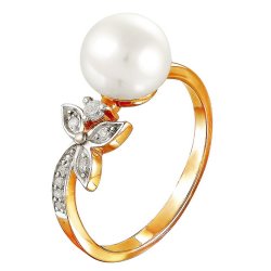 z1-8491 Кольцо с жемчугом. Серебро 925. z1-8491 Кольцо с жемчугом. Серебро 925.