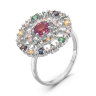 z1-8946 Кольцо с фианитами. Серебро 925. 